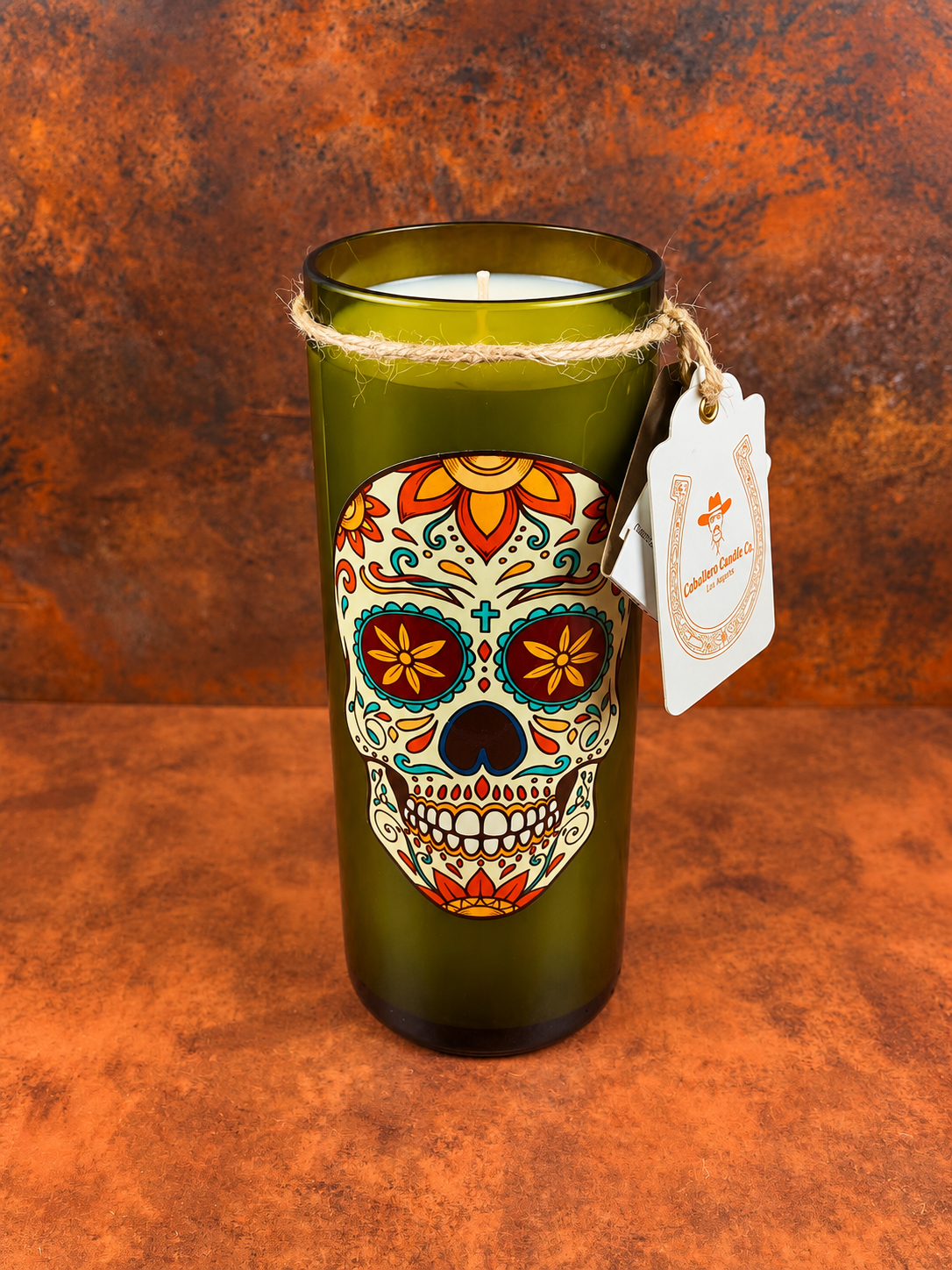 Up-Cycled Bottle - Calavera, 17oz