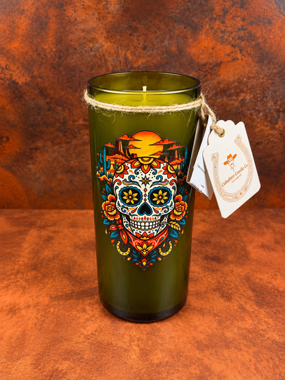 Up-Cycled Bottle - Calavera, 17oz